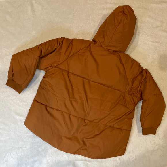 Urban Outfitters UO Izzy Hooded Ultra-cozy Puffer Jacket Color Beige - Picture 6 of 15